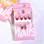 Burgundy Floral French Almond Press-On Nails – burgundy french tips with a 3d pink lily, photo 6