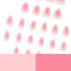 Blush Gradient Almond Press-On Nails – blush pink jelly gradient fading to a sheer tip, photo 6