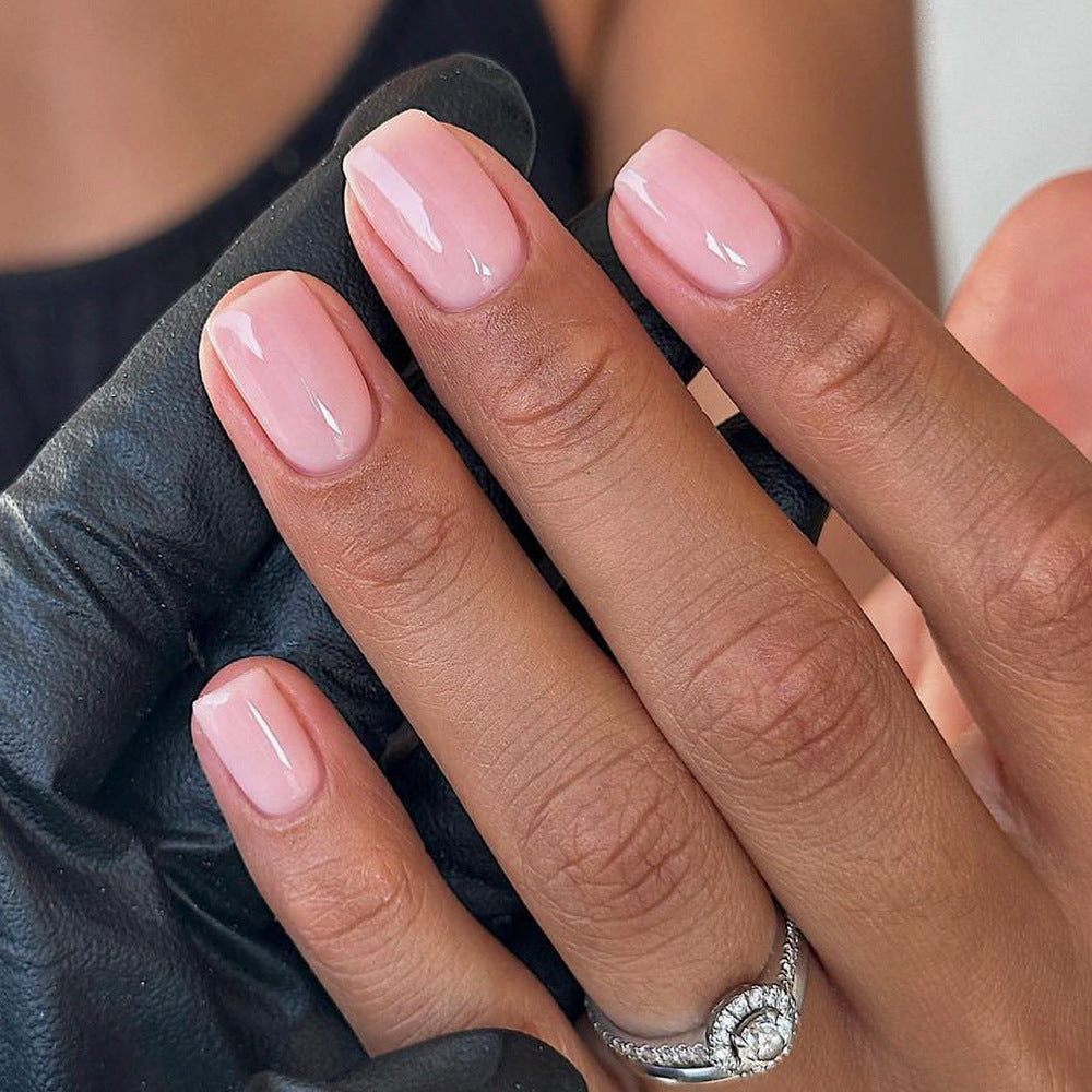 Short Square Press-On Nails – Pinks – Baby Pink